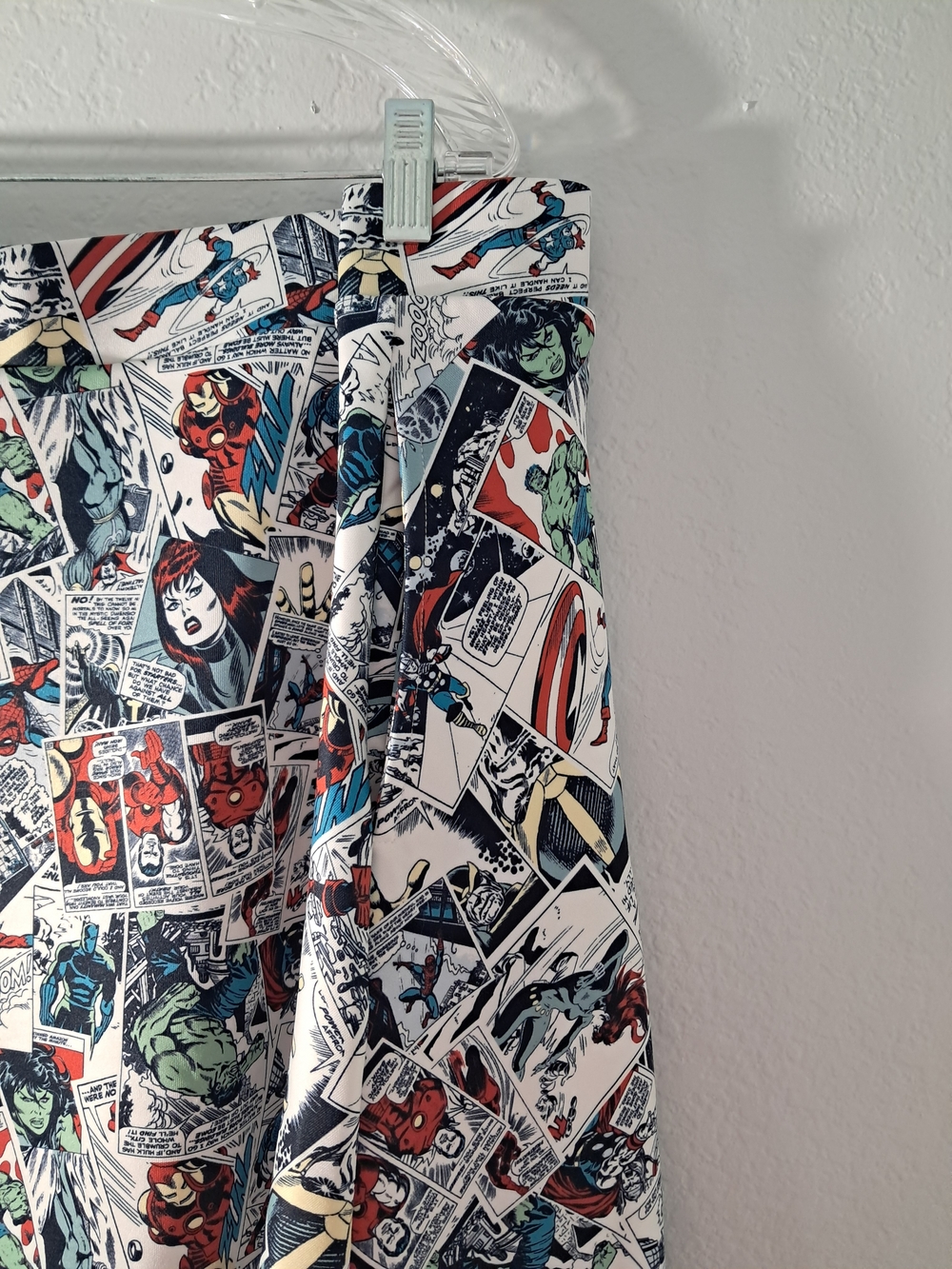 Torrid Plus Official Marvel Avengers Comic Scuba Skater Skirt Size 5X/28 Retired - Picture 6 of 9